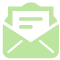 Letter and envelope icon